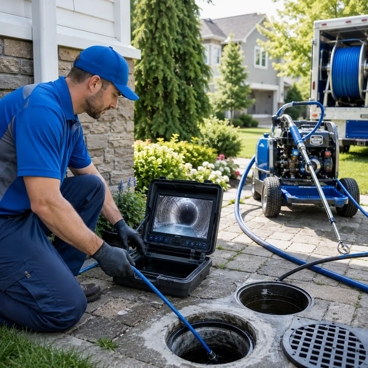 Outdoor drain cleaning professionals serving Hawk Point, MO